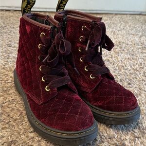 Dr. Martens Kids 1460 quilted velvet Boot